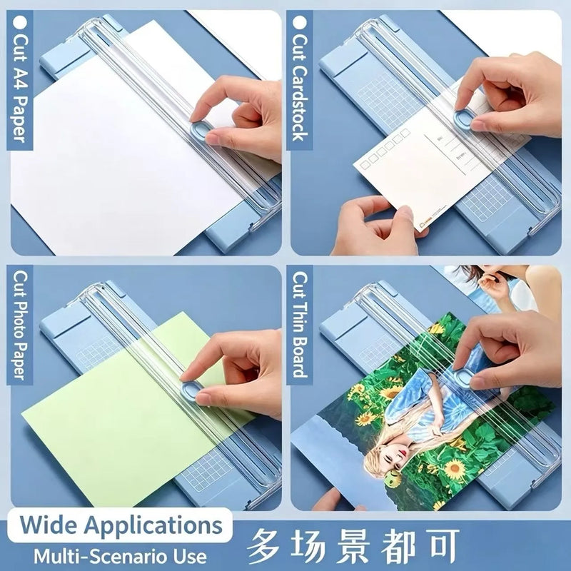 Handheld Bidirectional Manual Paper Cutter A4 Office Paper Trimmer for Precise Cutting