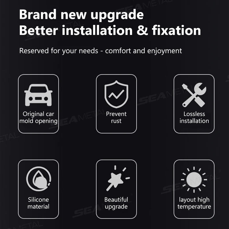 SEAMETAL 4pcs Universal Car Door Limiter Rainproof Anti-rust Silicone Auto Door Lock Buckle Protective Cover for Car Accessories
