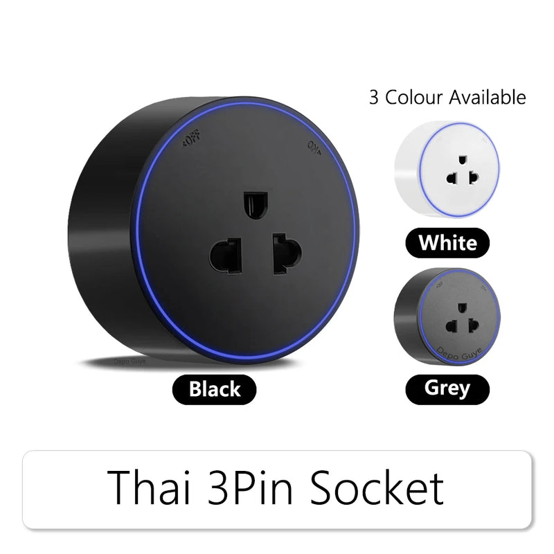 Induction lamp Wall Power Track Socket EU/FR/Russian/Israel/Italy Office Electric Socket Removable Adapter Plug UK Universal USB