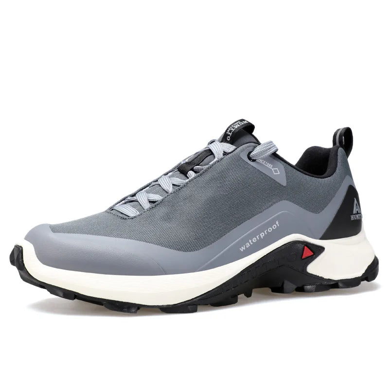 HUMTTO Shoes for Men Anti-slip Sneakers Breathable Hiking Shoe Lightweight Black Outdoor Walking Trainers Casual Trekking Boots