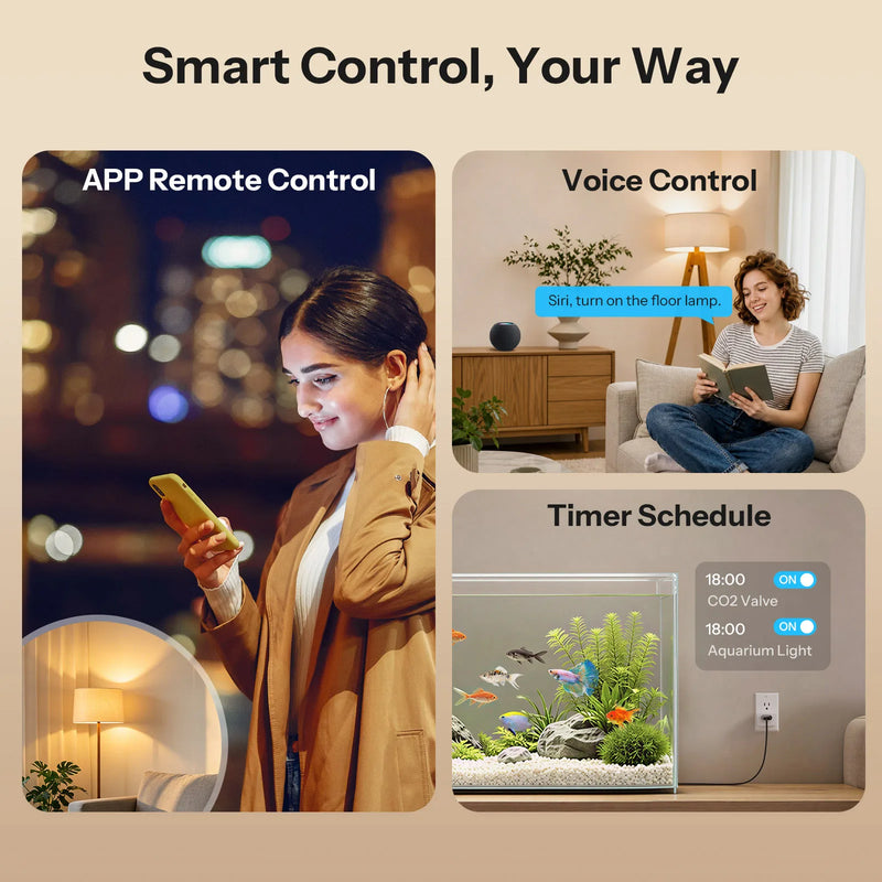 SONOFF S61STPB iPlug Gen2 Type B Matter Over Wi‑Fi Smart Plug Energy Monitor Electricity Bill Track Voice Control via Apple Home
