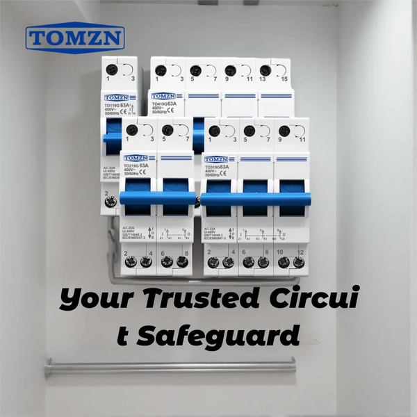 TOMZN TO219G Dual Power Manual Transfer Interlock Switch – 1P/2P/3P/4P 40A/63A, Blue, Circuit Breaker Typefor Generator PV