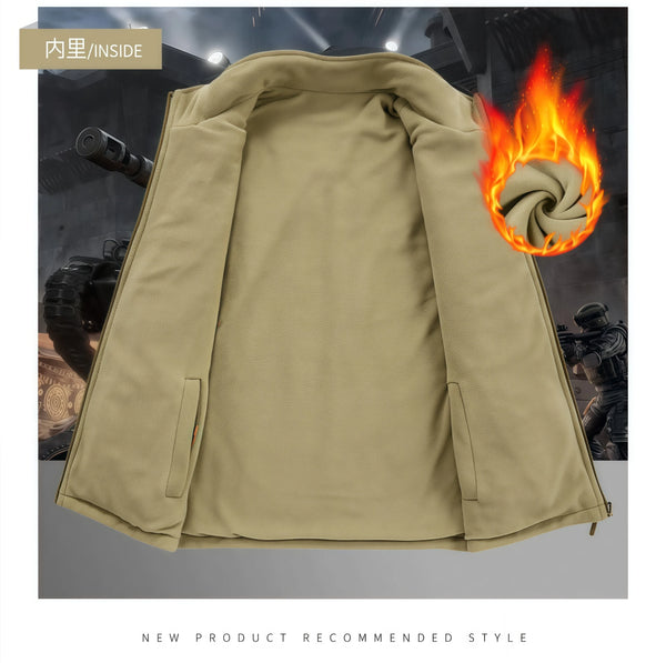 2026 Autumn winter Warm Thickened fleece double-sided  vest Men's Vest Jacket  Outerwear slim fit Jacket Casual Style