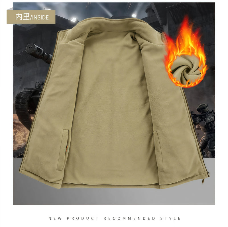 2026 Autumn winter Warm Thickened fleece double-sided  vest Men's Vest Jacket  Outerwear slim fit Jacket Casual Style