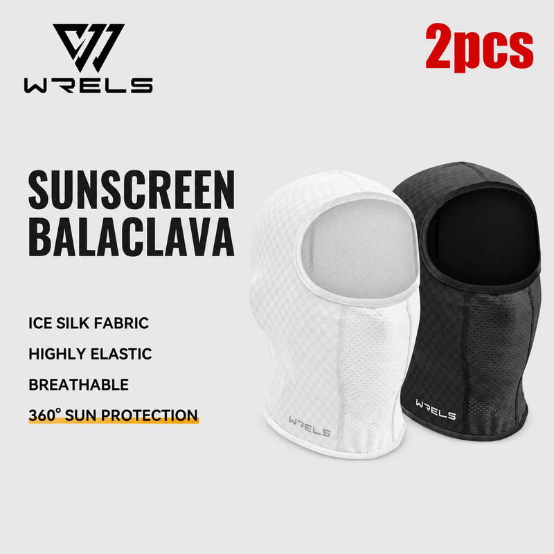 WRELS Cycling Face Mask Breathable Neck Hood Windproof Anti-UV Sun Protection Outdoor Fishing Men Women Balaclava Head Cover