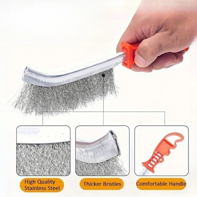 Multi-functional Knife-Type Wire Brushes,Rust Removal Wire Brushes Rust Removal Cleaning Brushes,Motorcycle cleaning brush
