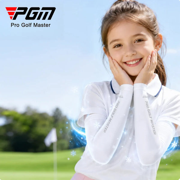 PGM Golf Children's Ice Silk Sunscreen Sleeve Cover Is Skin Friendly, Soft, Cool, Breathable, High Elasticity, Anti Slip XT009