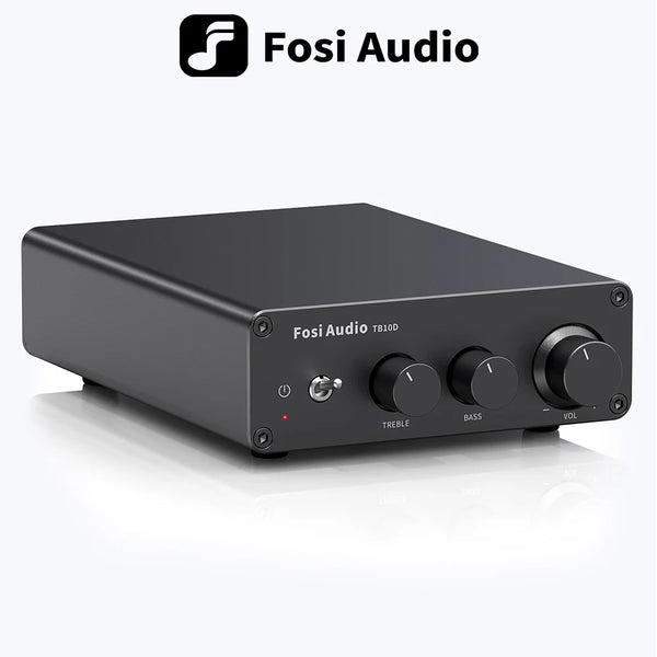 ឧបករណ៍ពង្រីកសំឡេង Fosi Audio TB10D HiFi Power Amplifier 300Wx2 TPA3255 Class D Stereo Amp ជាមួយនឹង Treble Bass សម្រាប់ឧបករណ៍បំពងសំឡេងនៅផ្ទះ