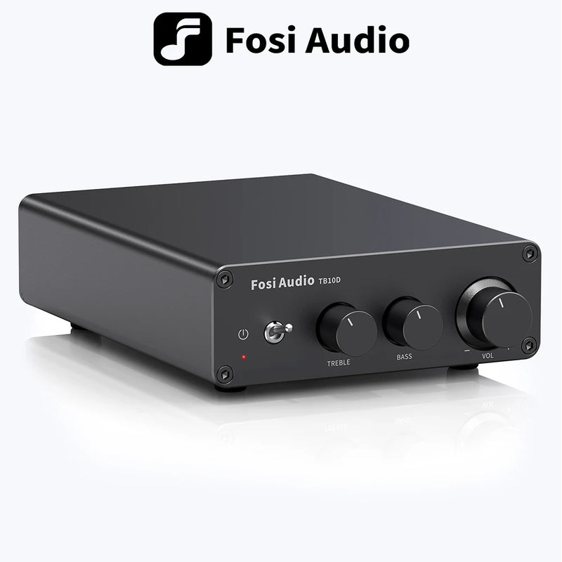 ឧបករណ៍ពង្រីកសំឡេង Fosi Audio TB10D HiFi Power Amplifier 300Wx2 TPA3255 Class D Stereo Amp ជាមួយនឹង Treble Bass សម្រាប់ឧបករណ៍បំពងសំឡេងនៅផ្ទះ