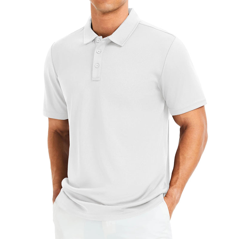 TACVASEN Men's Quick Dry Lightweight Polo Shirts Short Sleeve Golf Collared Moisture Wicking Athletic Performance Casual Polos