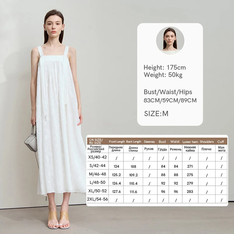 Amii Minimalist Women's Vacation Sundress 2026 Summer New Fashion Casual A-Line Wrinkle Black Elegant Strap Dresses 12552046