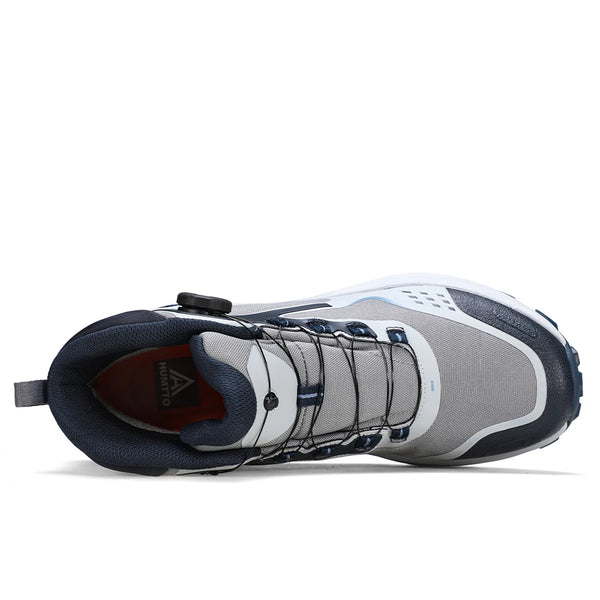 HUMTTO Winter Keep Warm Hiking Shoes for Men's High Top Outdoor Anti Slip Wear-resistant Sports Shoes Lightweight Trekking Boots