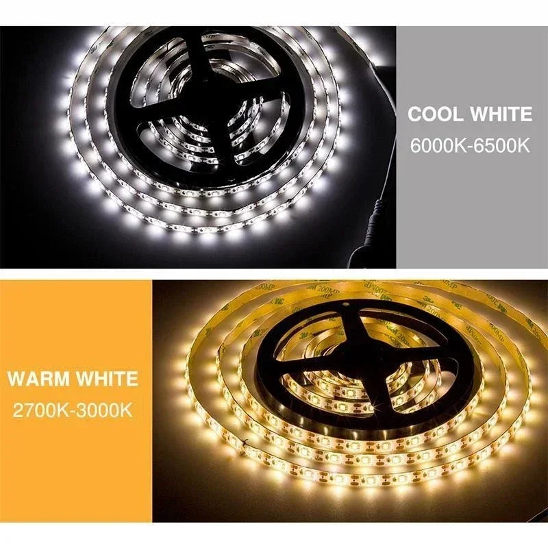 ភ្លើង LED Strip Light Touch Sensing Flexible Light ខ្សែបូ ចង្កៀងសាក USB បំភ្លឺទូ បំភ្លឺកញ្ចក់