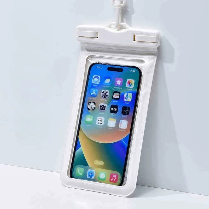 1pc Extra-Large Waterproof Phone Pouch Touch Screen Compatible Floating Dry Bag for Swimming,Snorkeling,Take Photos Underwater