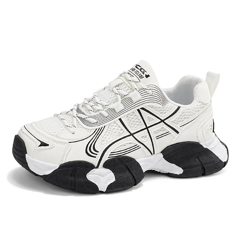 Chunky sneakers Men's breathable casual shoes four seasons new light fashion soft-sole comfort outdoor speed sports running shoe