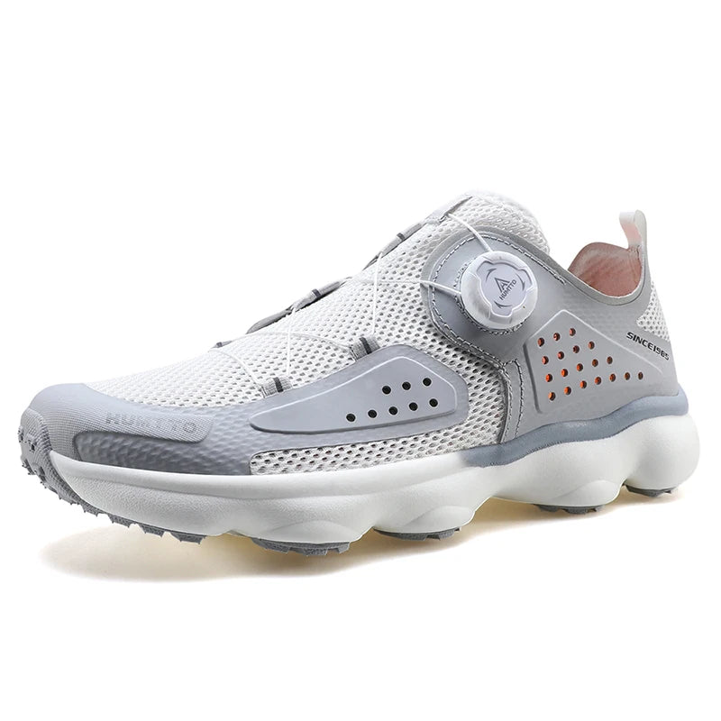 HUMTTO Non-slip Cushioning Trail Running Shoes for Men Breathable Mesh Summer Outdoor Light Sneakers Lace-Up Sport Jogging Shoes