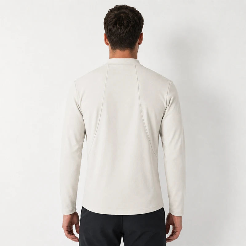 SBWL Fashion Winter/Autumn Men's High-Quality New Outdoor Sports Long-Sleeved T-Shirt Simple Style Warm Round Neck Tops