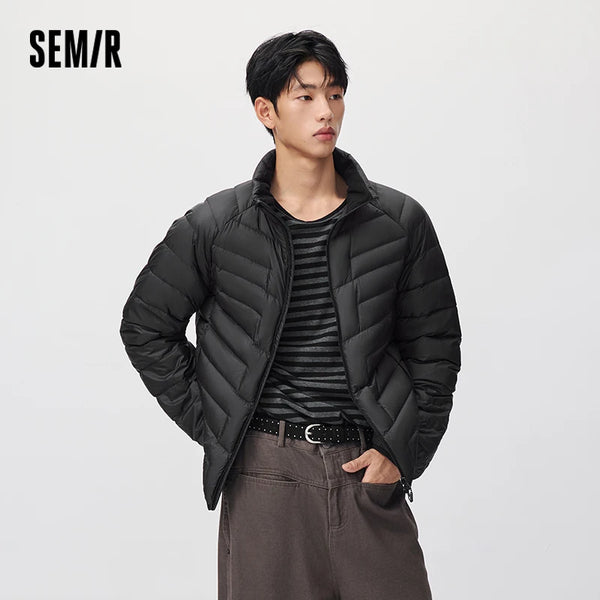 អាវក្រៅបុរស Semir រចនាបថទំនើប ដៃអាវ Raglan ការពារទឹកជ្រាប ឆ្នាំ២០២៦ សម្លៀកបំពាក់ប្រចាំថ្ងៃរដូវរងាថ្មី រចនាប័ទ្មធម្មតាក្នុងទីក្រុង