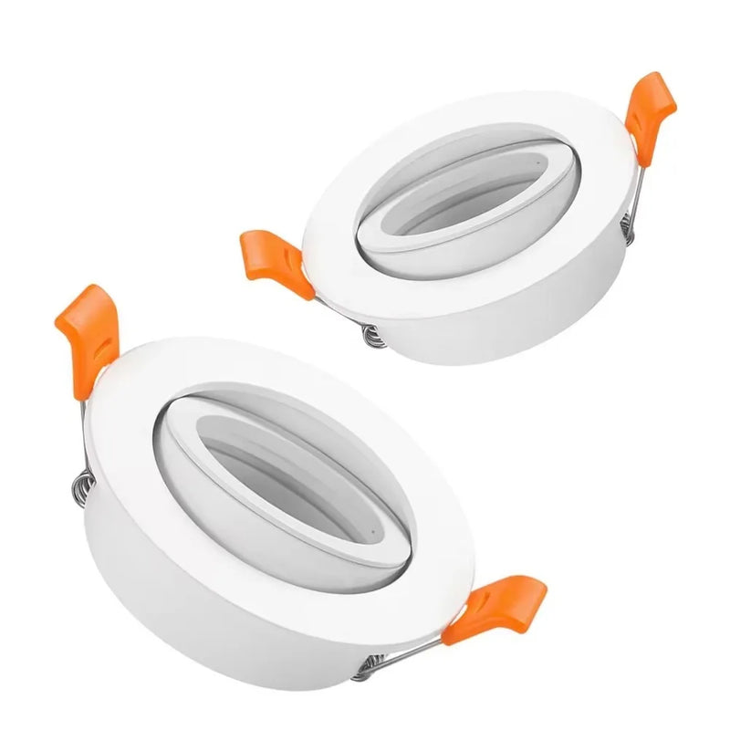 JOYINLED 1/10Pcs Round Recessed Downlight LED Ceiling Light Frame MR16 GU10 Bulb Fixture Downlight Holder GU10 Spot Light