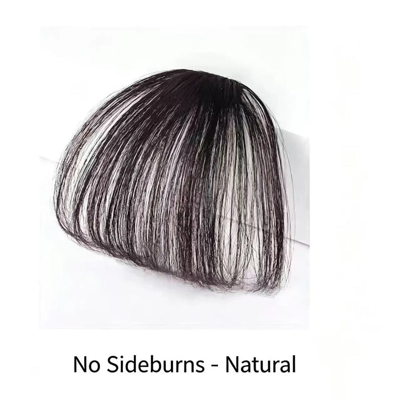 Clip-in Synthetic Fringe Hairpiece for Women Light Thin Invisible Seamless Natural Looking Fake Bangs Hair Extens Air Bangs