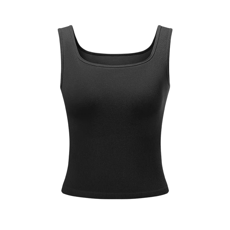Semir Women Tanktop Padded Sports Fitness Wide Strap Solid Slim Fit 2026 Breathable Everyday Outerwear Base Layer