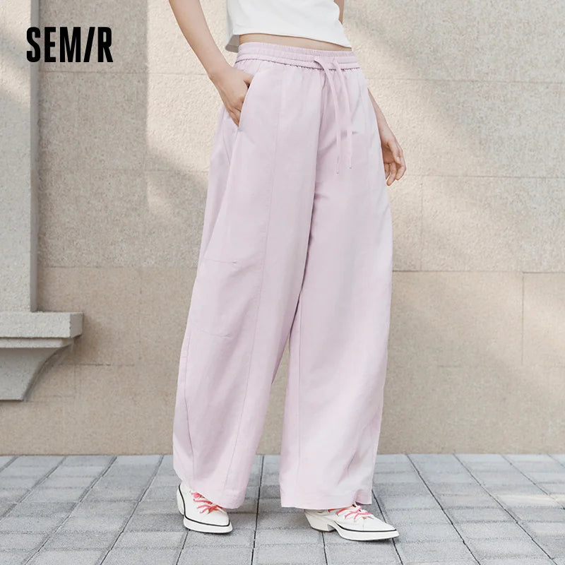 Semir Women Pants UV 2026 Protection Quick Dry Textured Panelled Wide Leg Outdoor Urban Casual Everyday Style Soft