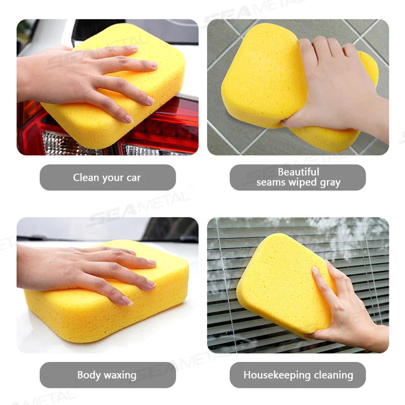 SEAMETAL Car Cleaning Sponge Wiper Special Marbles Mosaic Caulk Wiper Car Clean Care Sponge Block for Car Clean Tools