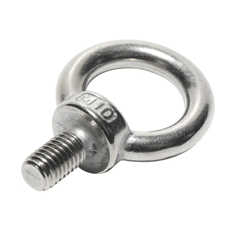 DIVEDEER 1-2Pcs M3 M4 M5 M6 M8 M10 M12 Lifting Eye Nuts/ Screw 304 Stainless Steel Ring Eyebolt Ring Hooking Nut Screws