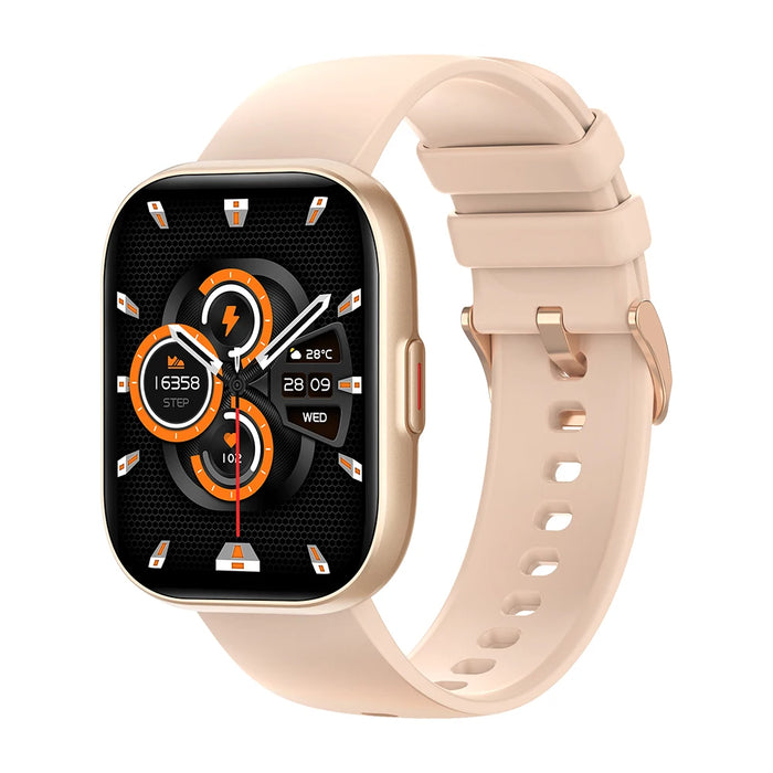 COLMI P68 Smartwatch 2.04'' AMOLED Screen 100 Sports Modes 7 Day Battery Life Support Always On Display Smart Watch Men Women Gold