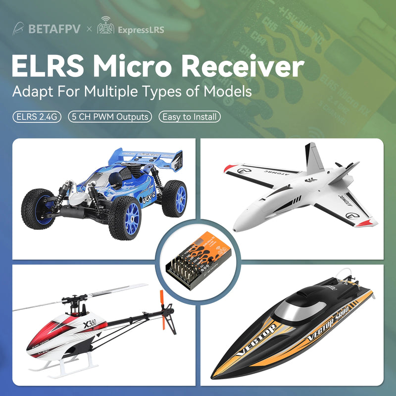 ឧបករណ៍ទទួល BETAFPV RCBETAFPV ELRS ខ្នាតតូច ដើម