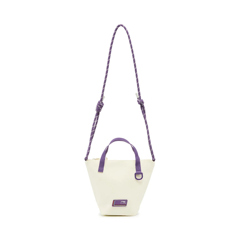 កាបូបស្ពាយ Li-Ning Unisex រចនាបថស្ព័រ ទំហំ 120*120*200mm ខ្សែអាចលៃតម្រូវបាន រាងអក្សរ D កាបូបស្ពាយទាន់សម័យ LiNing ABDW197