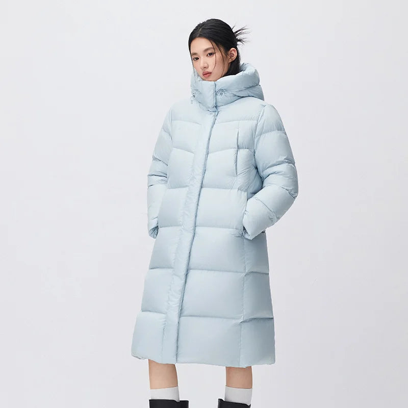 អាវក្រៅ Semir សម្រាប់នារី ប្រវែងវែង ធន់នឹងទឹក ឆ្នាំ២០២៦ ថ្មី ស្លៀកប្រចាំថ្ងៃ រដូវរងា ស្ទីលធម្មតា ទីក្រុង អាកាសធាតុត្រជាក់ ពាក់ជាស្រទាប់ៗ
