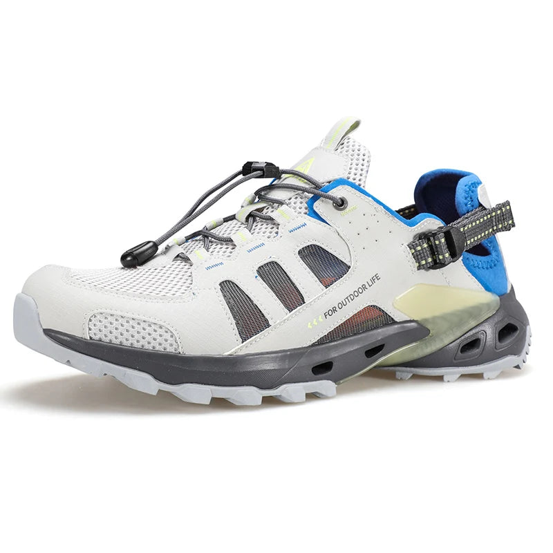 HUMTTO Summer Sneakers Men Breathable Trekking Shoes for Men's Luxury Designer Anti-slip Sports Outdoor Water Hiking Sneaker Man