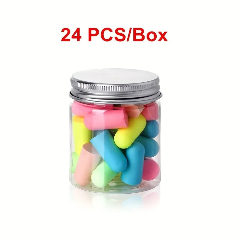 24/60pcs/Box Sleep Earplugs,Dormitory Sleep Mute Dedicated Soundproofing and Noise Reduction Earplugs Home Soundproofing.