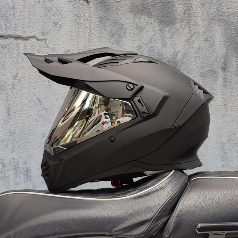 ORZ Dual Sport Motocross Helmet Men Top Quality Motorcycle Helmet Adventure Biker Helmet Off-road Racing Gear