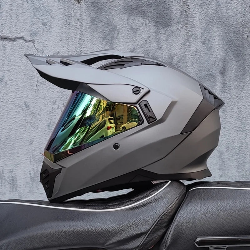 ORZ Dual Sport Motocross Helmet Men Top Quality Motorcycle Helmet Adventure Biker Helmet Off-road Racing Gear