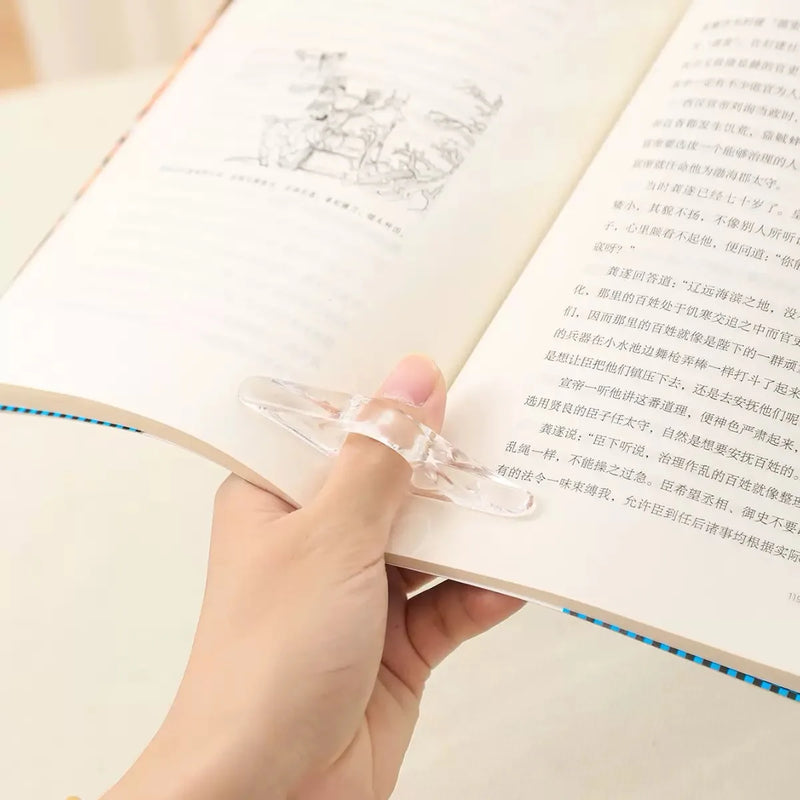 Acrylic Thumbbook Support Press Bookmark Reading Aid Book Marking Tool for Easy Access