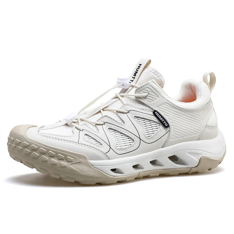 HUMTTO Quick Drying Outdoor Sneakers Summer Trekking Barefoot Shoes for Men Lightweight Hiking Shoe Man Breathable Beach Sandals