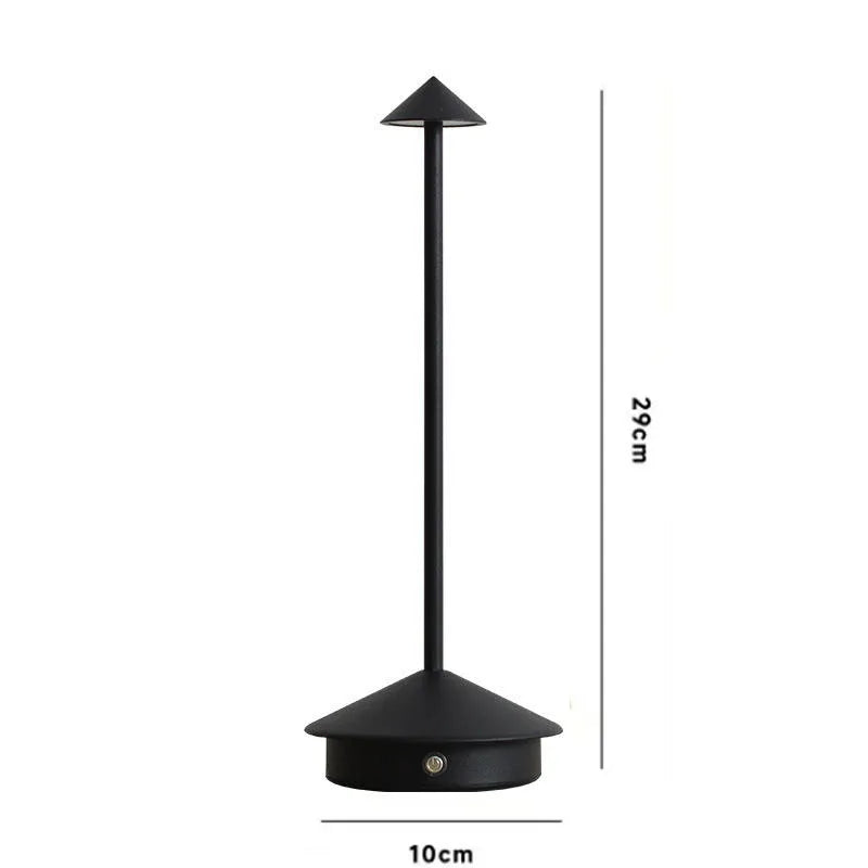 Cordless Table Lamps Rechargeable LED Desk Lamp Outdoor Waterproof Portable Touch Dimmable NightLight for Restaurant DiningHome