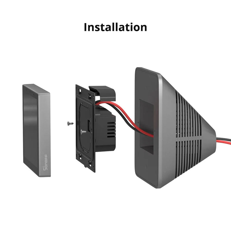 SONOFF NSPanel Pro/NSPanel Enclosure Stand PC V0 Easy Install Dim Gray White to Choose Act as Clock Thermostat