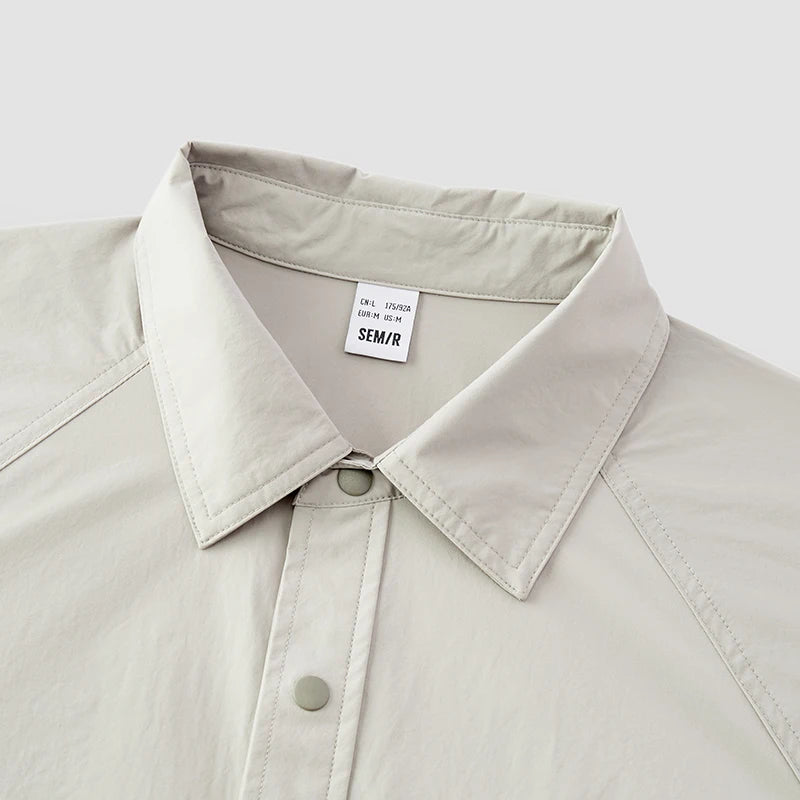 Semir Men Jacket UV Protection UPF50 Lightweight Mesh Patchwork Thin Outdoor Casual Style Autumn Sun Shirt 2026
