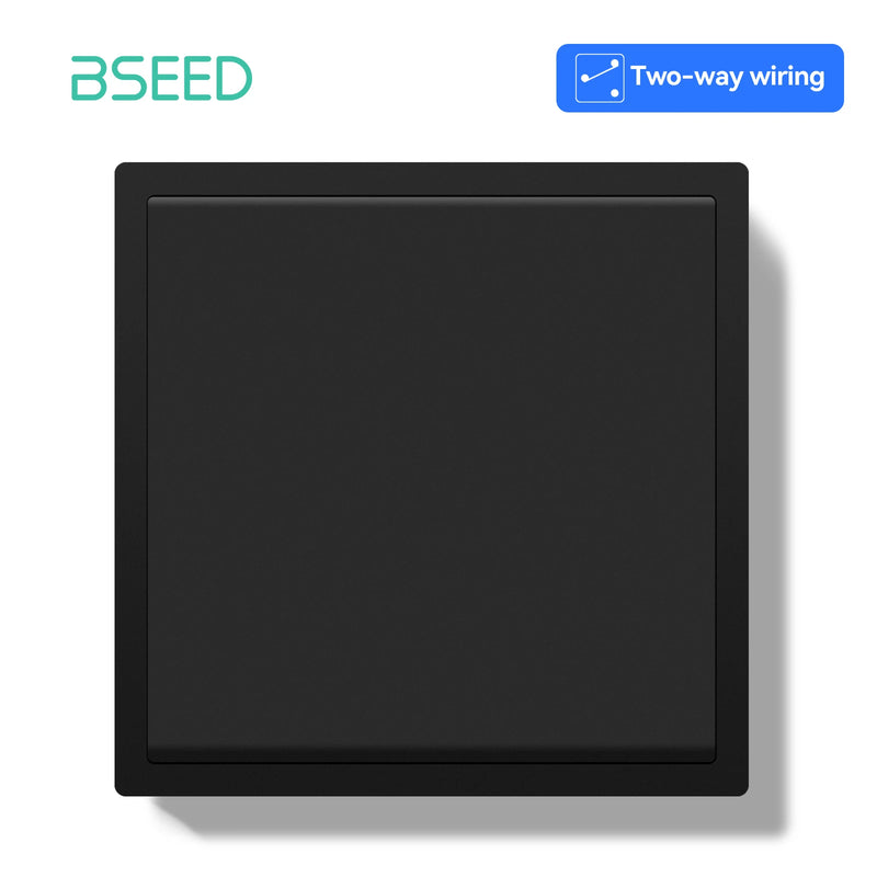BSEED E Series 1/2/4/8 Packs 1Gang 2Way Button Light Switch Bulk Set Plastic Frame Wall Light Switch On Off For Stairs