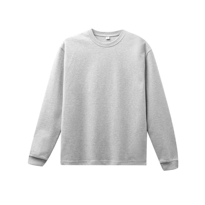 DUKEEN 300G Heavyweight Sorona Thermal Long Sleeve Tee for Men Soft Crewneck Base Layer Fall Winter Warm Men's Undershirt