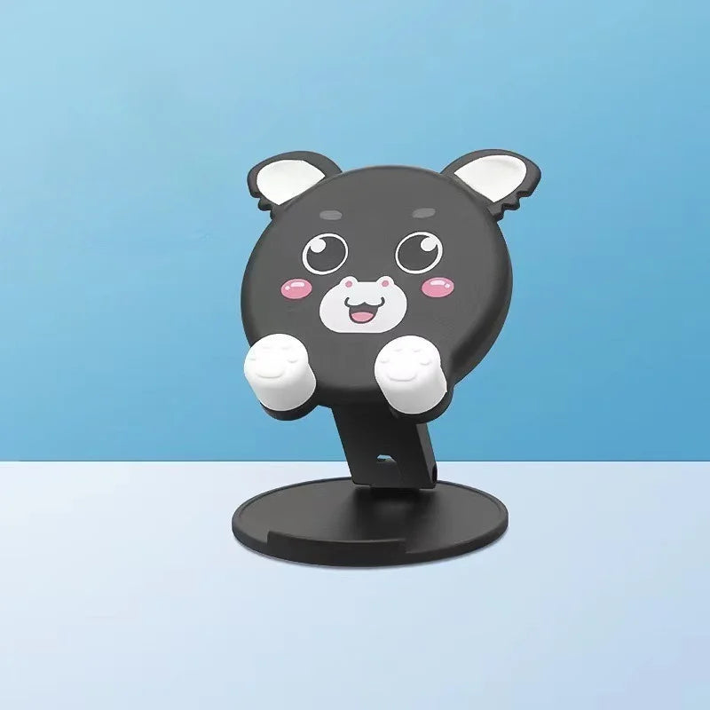 Cartoon Cute Folding Portable Multi Functional Phone Stand with Adjustable Lift And Flat Stand,Multiple Patterns to Choose from