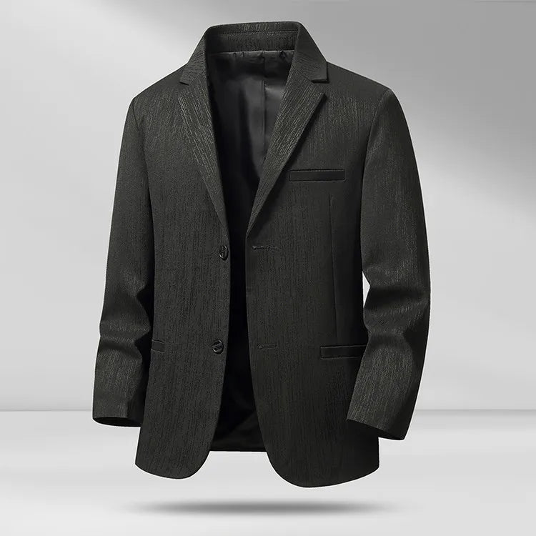 Men's Slim Fit Casual Blazer Suit Jacket Business Daily Solid Color Notch Lapel Single Breasted Long Sleeve Top