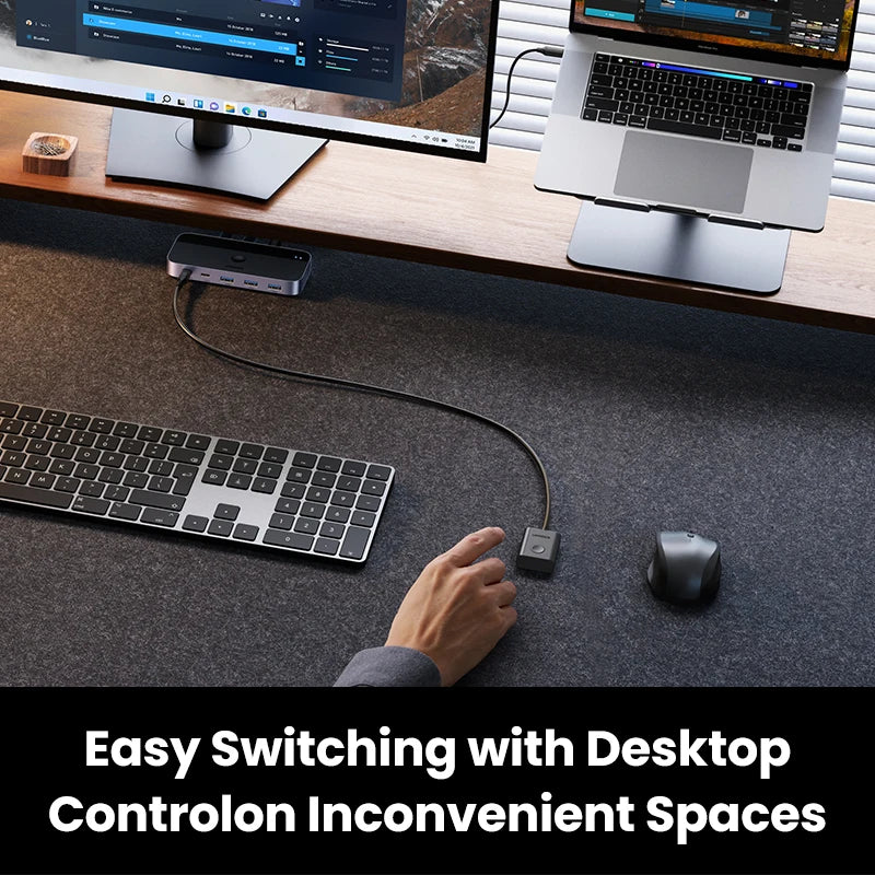 UGREEN USB Switch USB 3.0 Switcher Switch for PC Keyboard Mouse Printer 2 PCs Sharing 4 Devices USB Switch