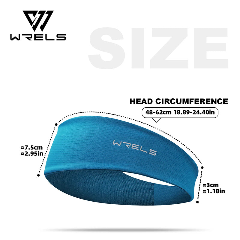 WRELS Headband Absorbent Non-slip Cycling Yoga Sweat Headband Sweatband Unisex Moisture Wicking Workout Sweatband Fitness