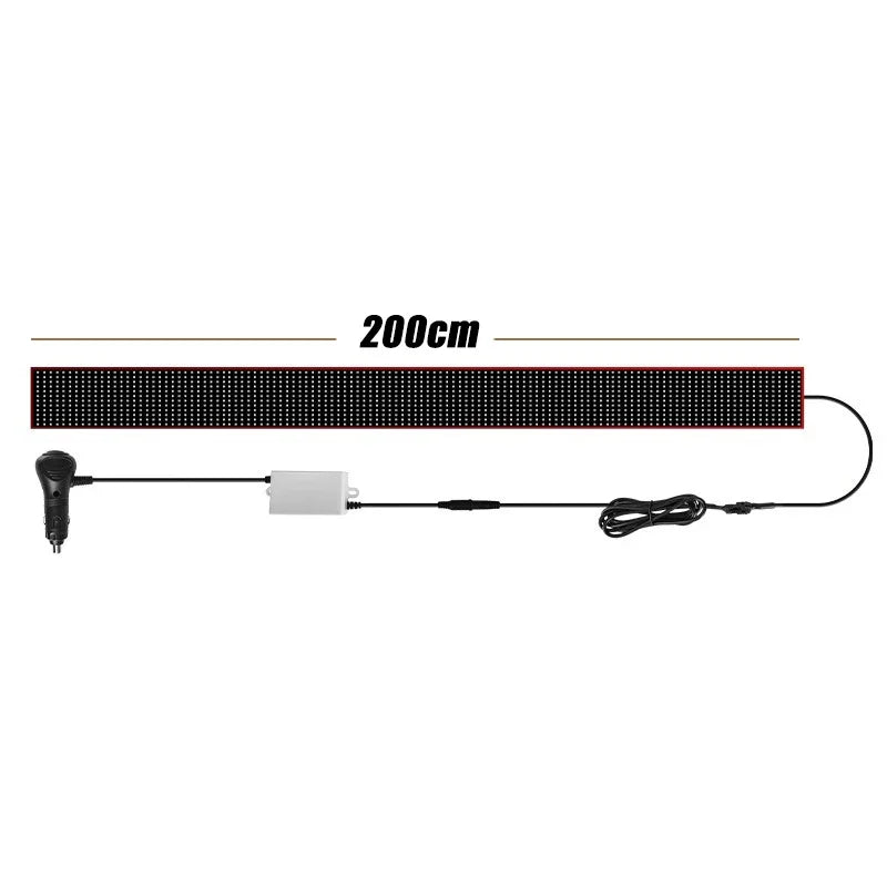 Truck Devil Eye LED Matrix Pixel Panel Remote Control Soft Foldable Lighting Animation Display Light Windshield Decor Sign Board