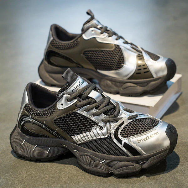 Chunky sneakers summer classic retro breathable comfort men's casual soprts shoes fashion youth soft sole outdoor running shoes