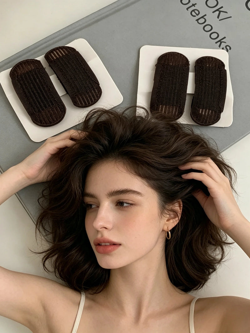 4/2PCS Fluffy Skull Top Height Boosting Hair Clip Invisible Curling Bottom Fluffy Sponge Bundle Female Styling Tool